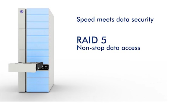 Speed meets data security with RAID 5 built into the LaCie 12big