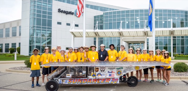 Houston Solar Race Team from the Houston School of Science and Technology in Mississippi completed the most driving miles of all