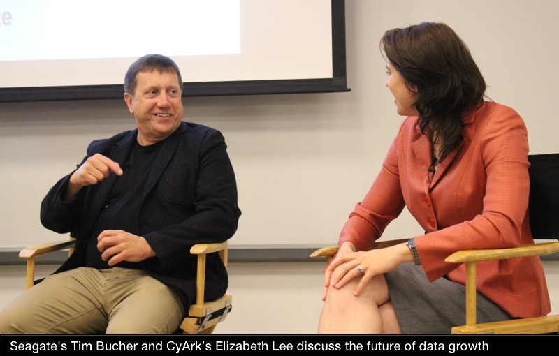 Seagate's Tim Bucher and CyArk's Elizabeth Lee discuss data growth at Microsoft’s Silicon Valley campus