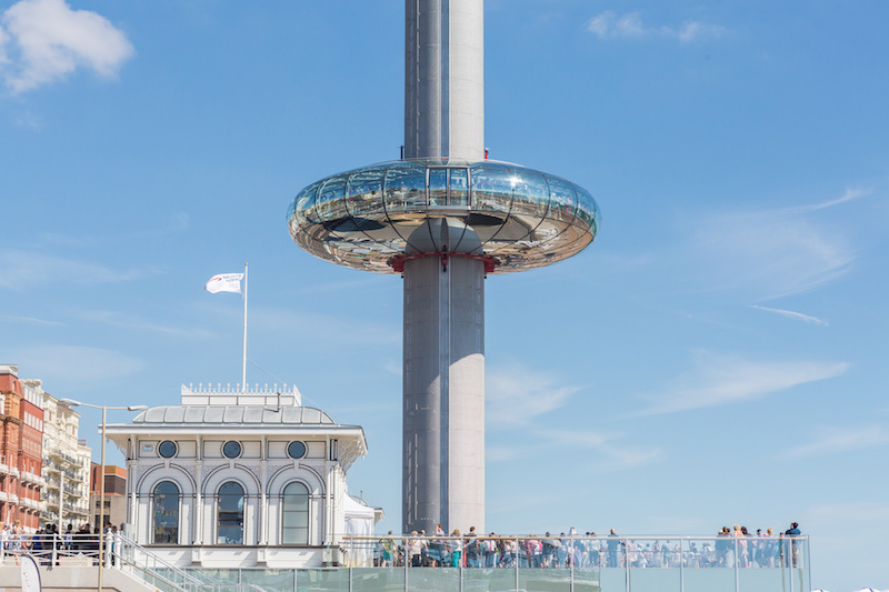 British Airways i360 pod and toll booth