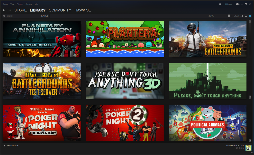 How to view your Steam games Grid view