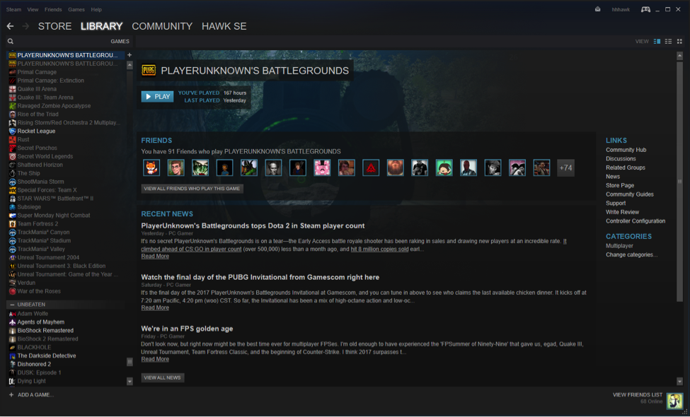 How to view your Steam games List view