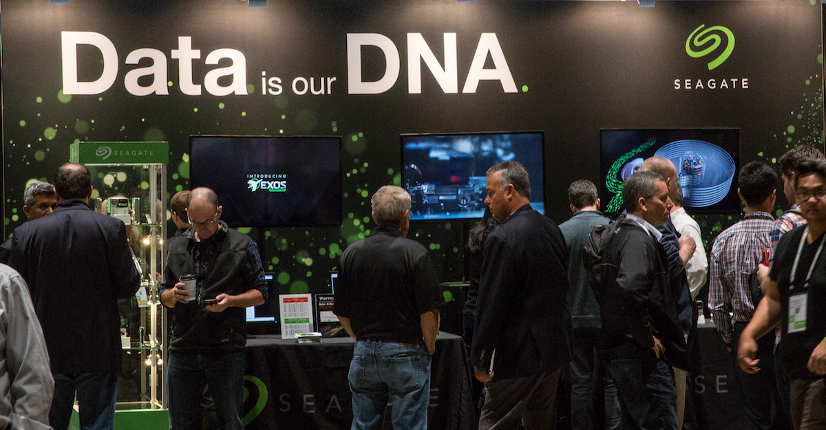 Data is our DNA — the Seagate booth at OCP 2018