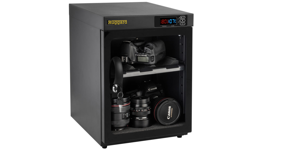 Ruggard electronic dry cabinet protects your photography gear