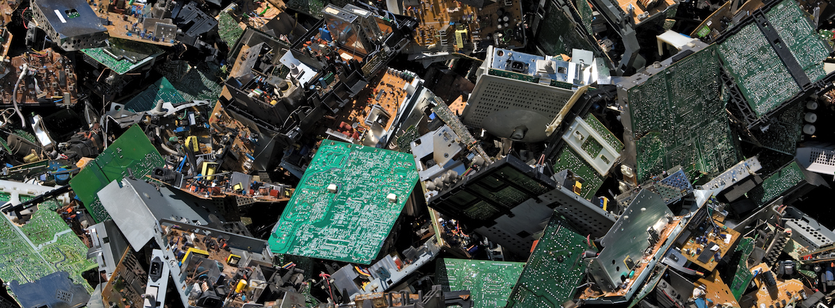 The amount of e-waste that the world generates