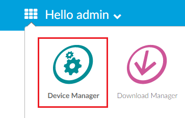 Device Manager Button