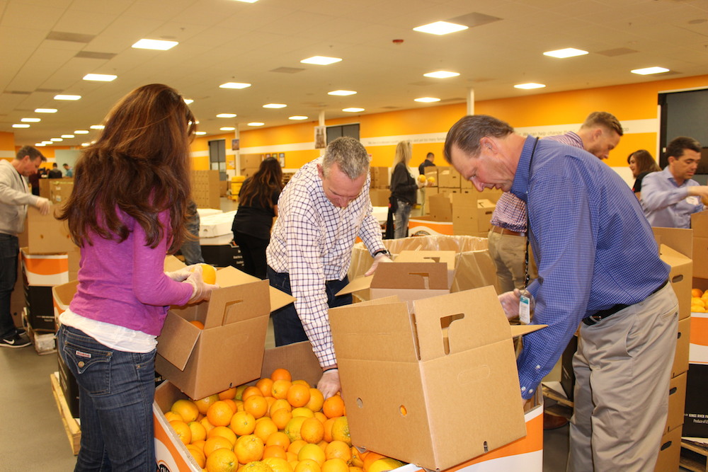 Food Bank - Seagate volunteers pitch in at the Second Harvest Food Bank in San Jose