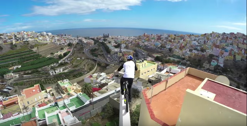 Cascadia Danny MacAskill on an insane journey across the rooftops of Gran Canaria