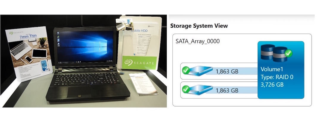 Clevo Storage System View