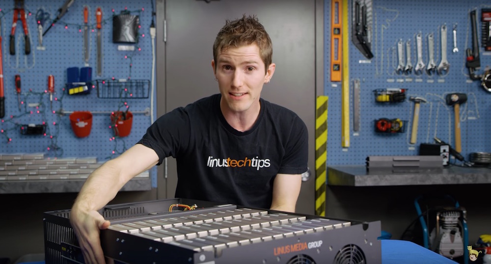 Linus Tech Tips RAID server uses 100 Seagate Enterprise Capacity hard drives