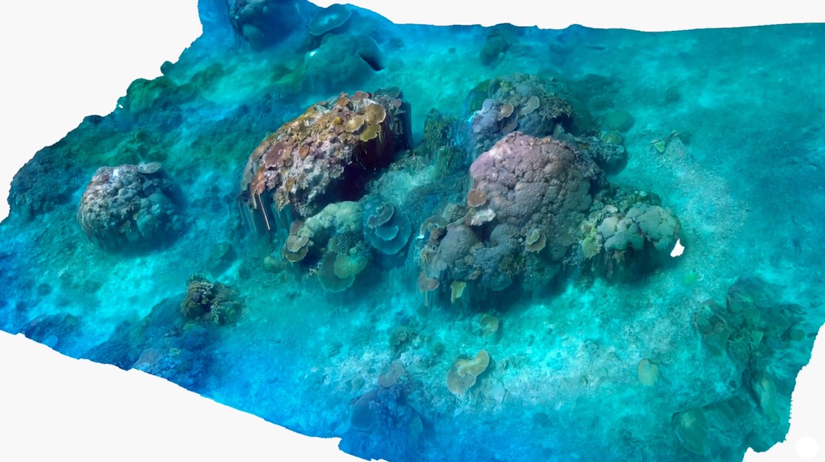 3D data mapping of coral reefs