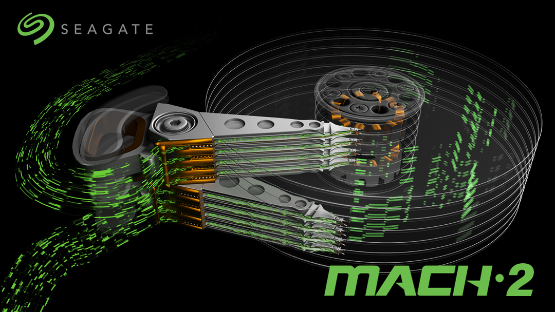 Seagate MACH.2 Multi Actuator technology conceptual illustration