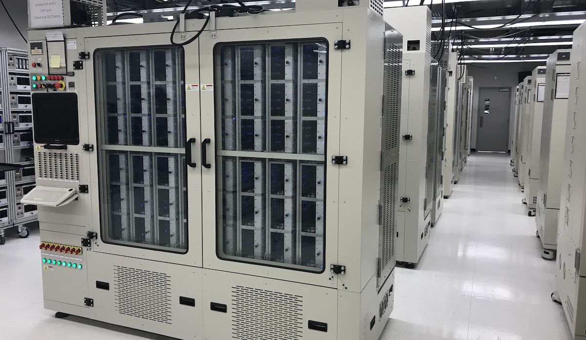Test ovens in a Seagate reliability lab